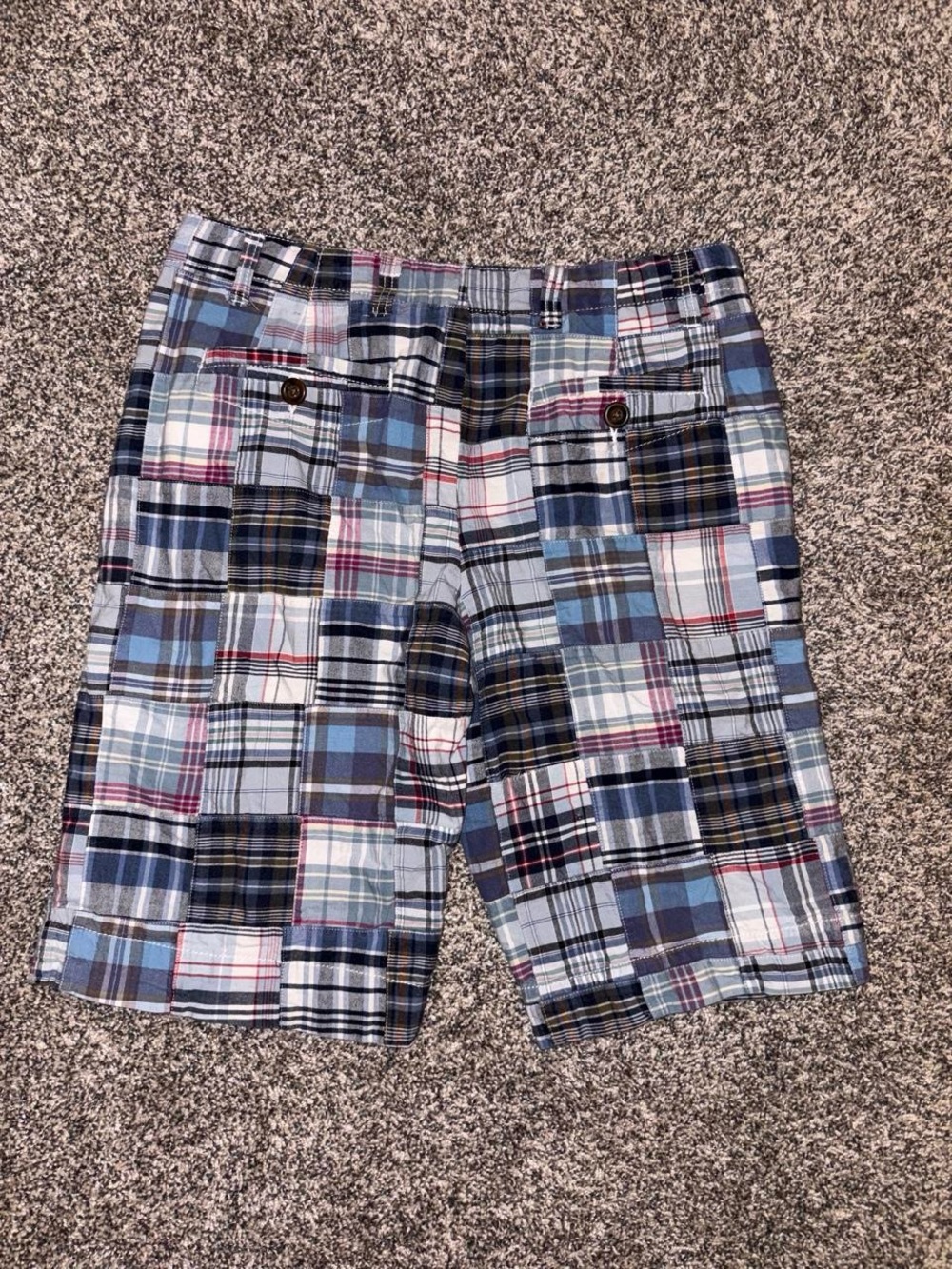Vintage Y2K plaid grunge skater shorts